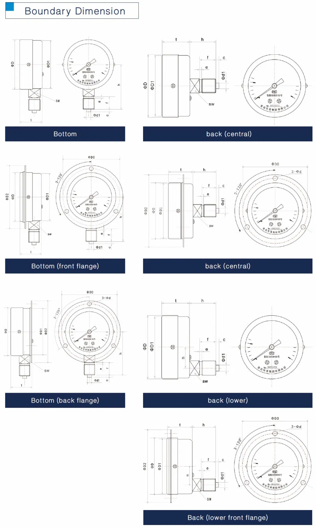 63mm Home Oil Water Pressure Test Gauge with Max Pointer, 0-100 Psi, 3/4" Female Garden Hose Thread, Hose Bib Gauge 0~160psi 0~200psi Stainless Steel Frame